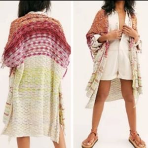 Free Gift w/Free People Skies The Limit Boho Cardigan Sweater NWT